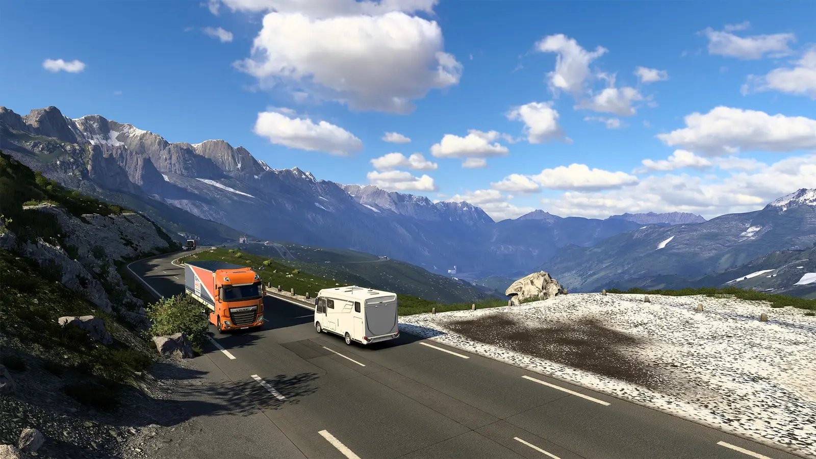 Euro Truck Simulator 2: кадр из игры